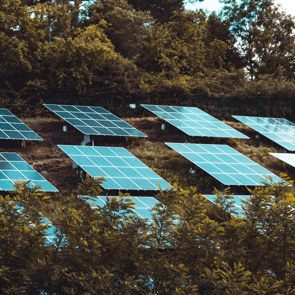 solar panels hill top